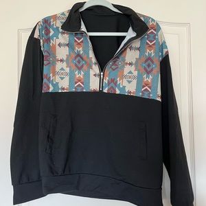 3/4 Zip Pullover Sweatshirt